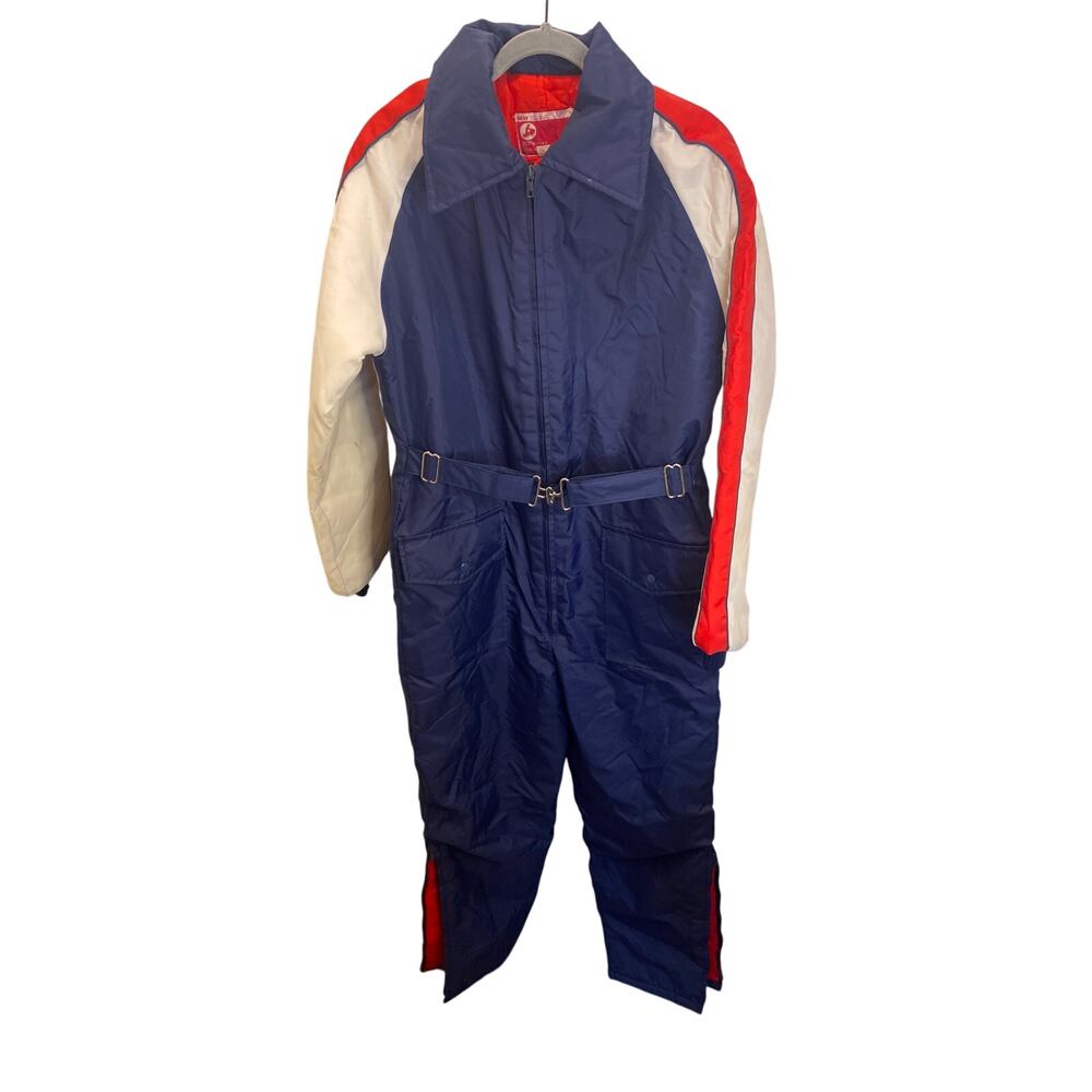 VINTAGE Unisex Patriotic Navy Snowboard Snowmobile Snow Suit 20